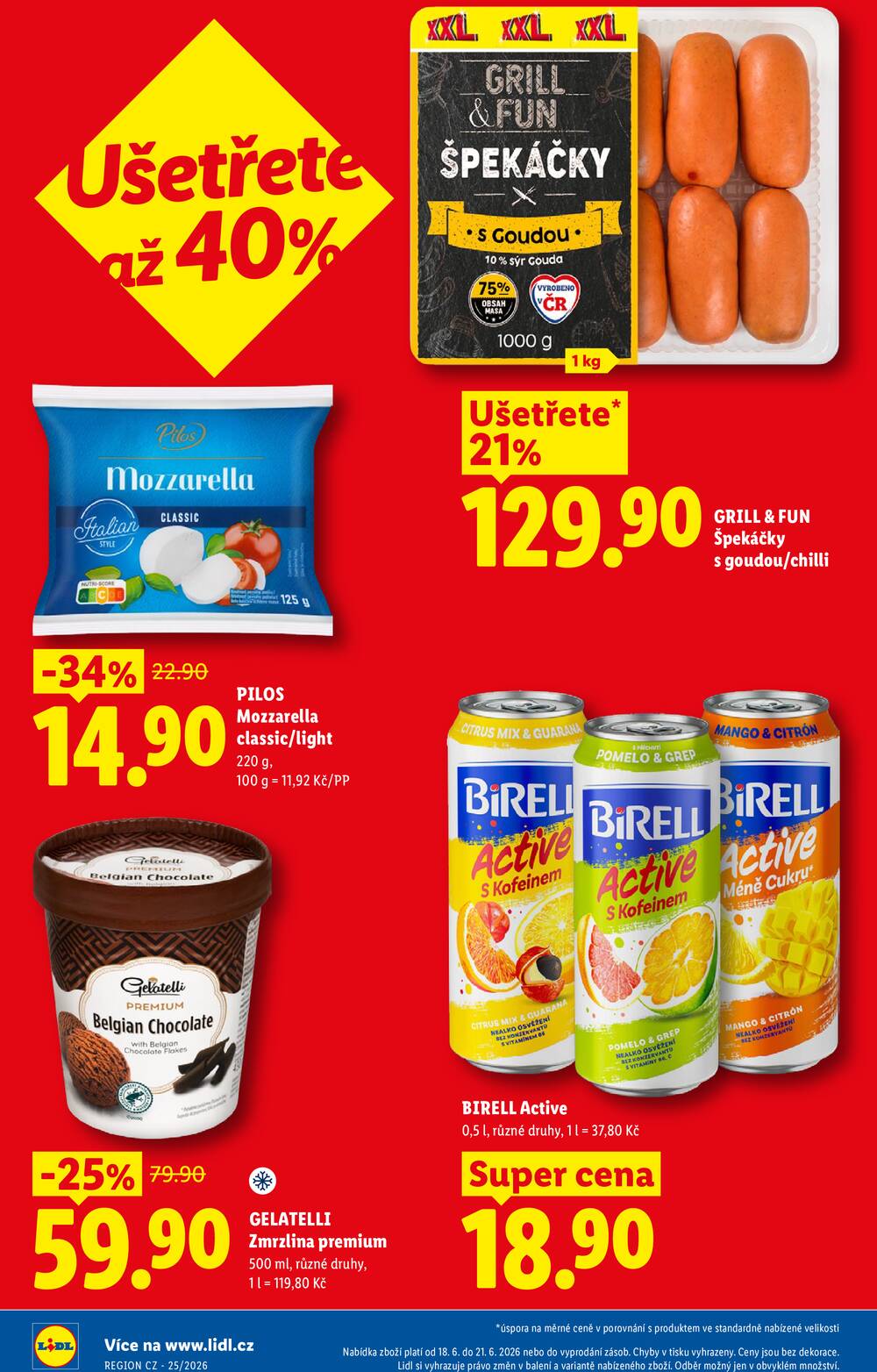 Lidl Čtvrtek od 18.6. do 21.6.2026