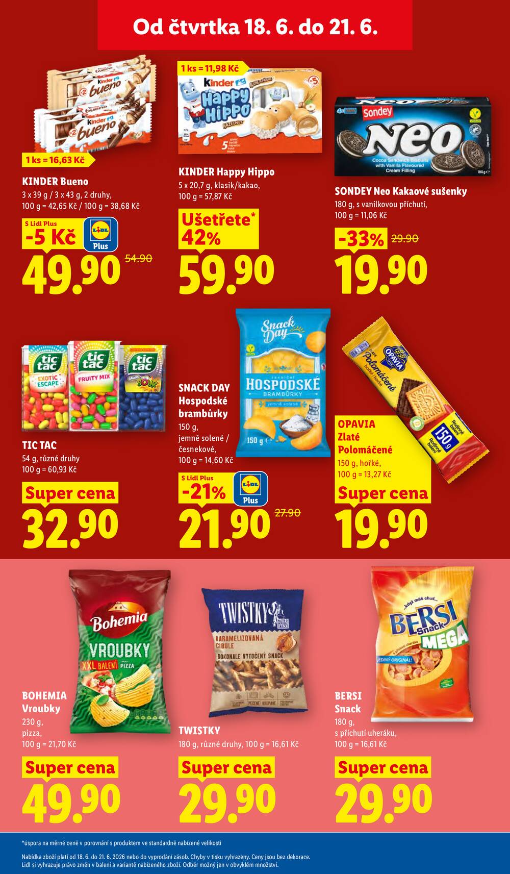 Lidl Čtvrtek od 18.6. do 21.6.2026