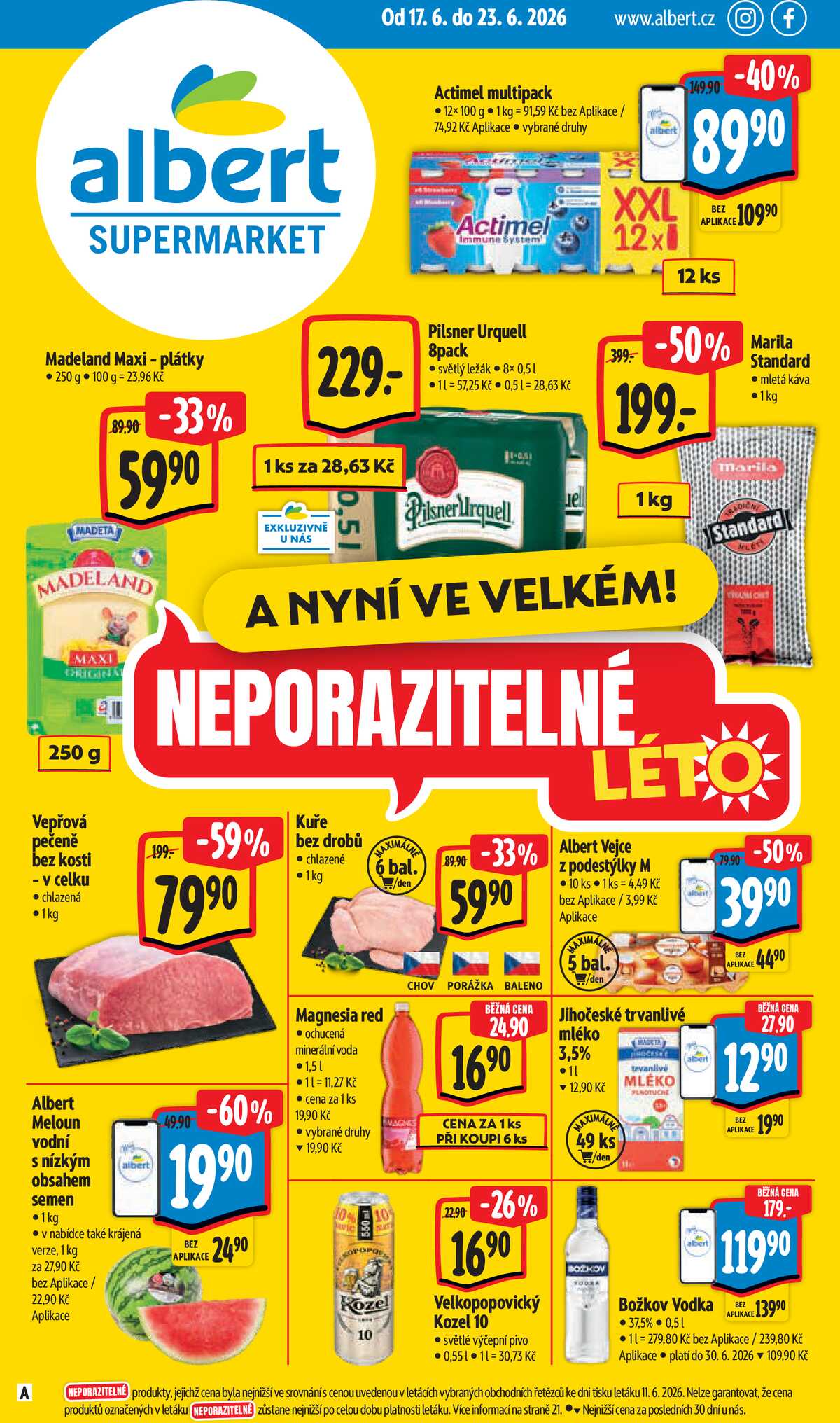 Albert Supermarket od 17.6. do 23.6.2026 strana 1