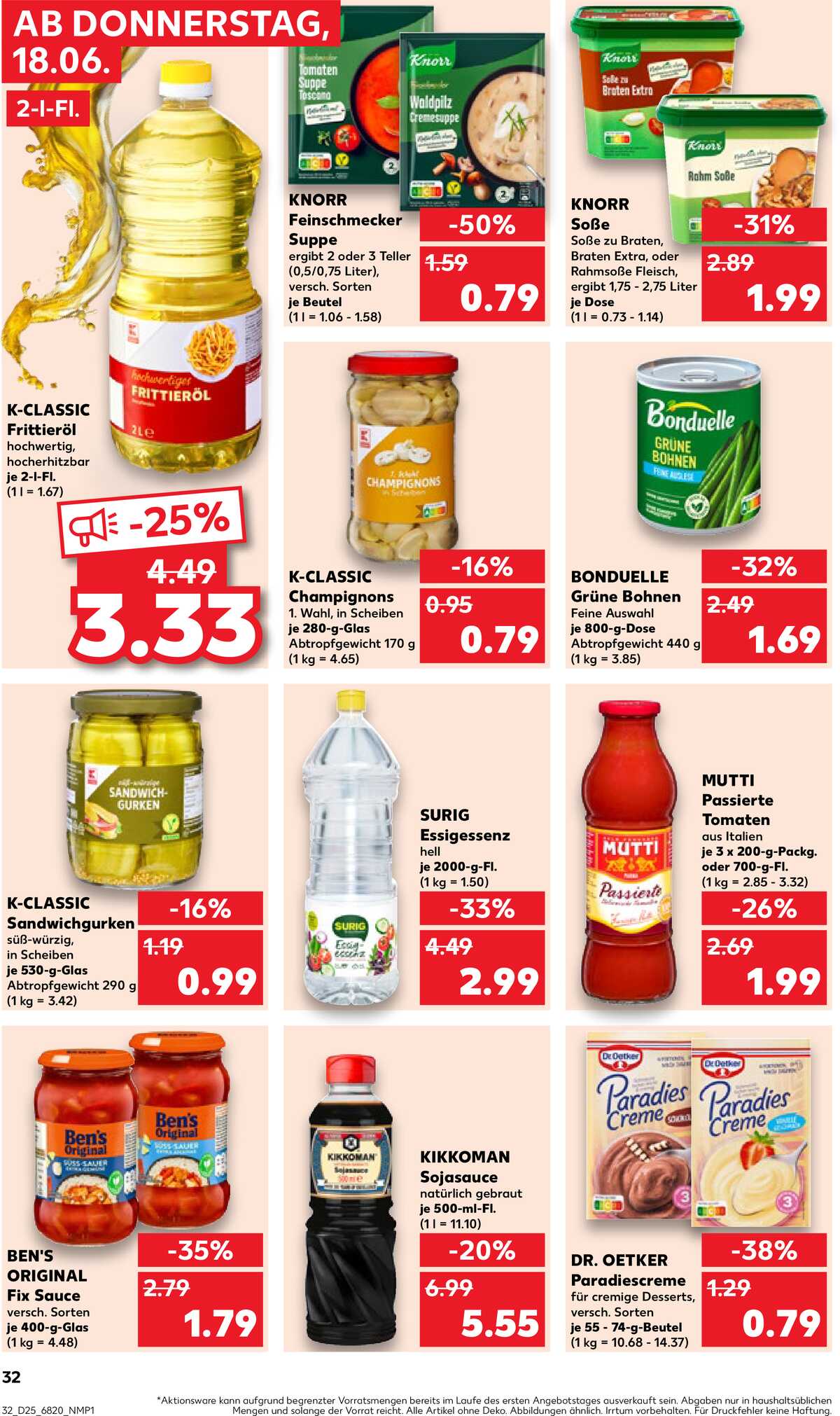 Leták Kaufland Německo 18.6.-24.6.2026 strana 32