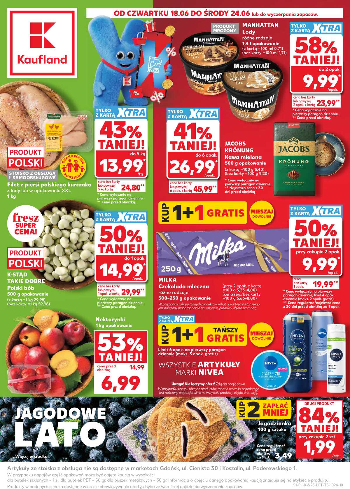 Leták Kaufland Polsko 18.6.-24.6.2026 - Týdenní zpravodaj strana 1