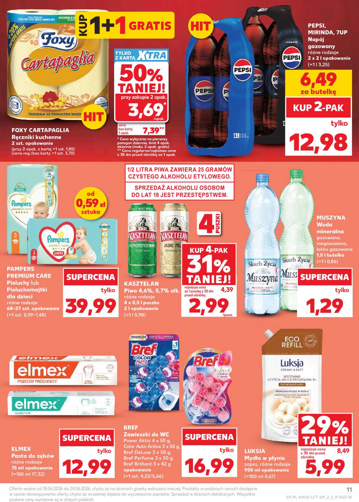 Leták Kaufland Polsko 18.6.-24.6.2026 - Týdenní zpravodaj strana 11
