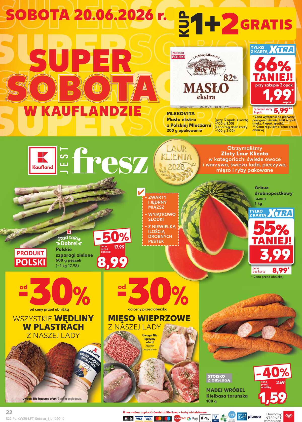 Leták Kaufland Polsko 18.6.-24.6.2026 - Týdenní zpravodaj strana 22