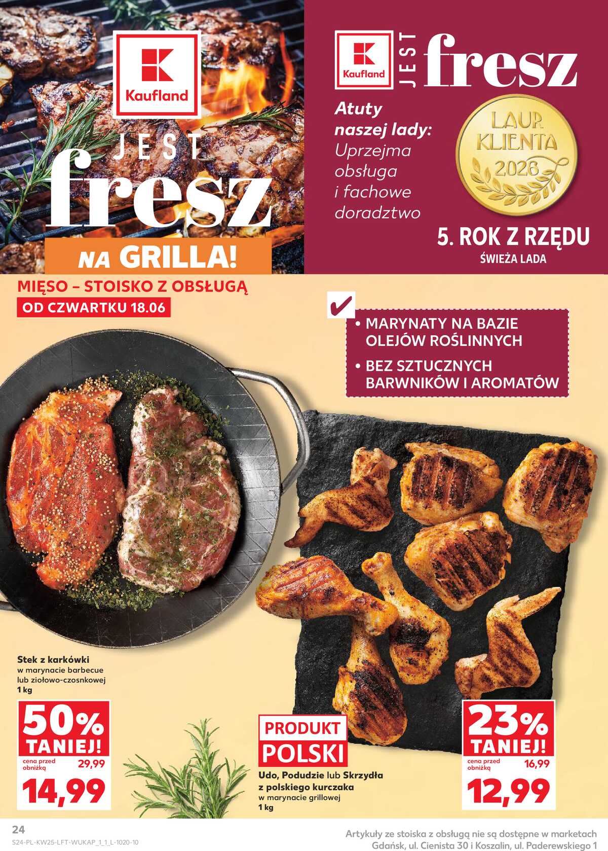 Leták Kaufland Polsko 18.6.-24.6.2026 - Týdenní zpravodaj strana 24