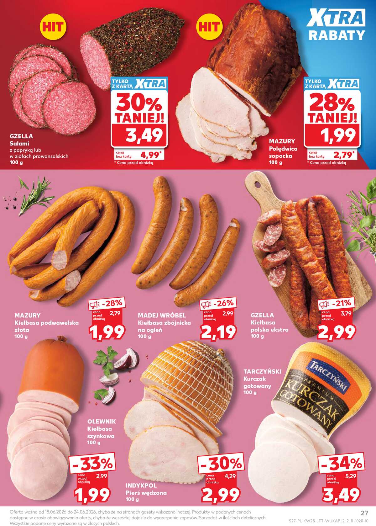 Leták Kaufland Polsko 18.6.-24.6.2026 - Týdenní zpravodaj strana 27