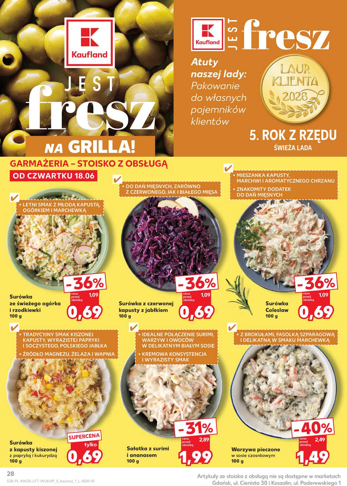 Leták Kaufland Polsko 18.6.-24.6.2026 - Týdenní zpravodaj strana 28