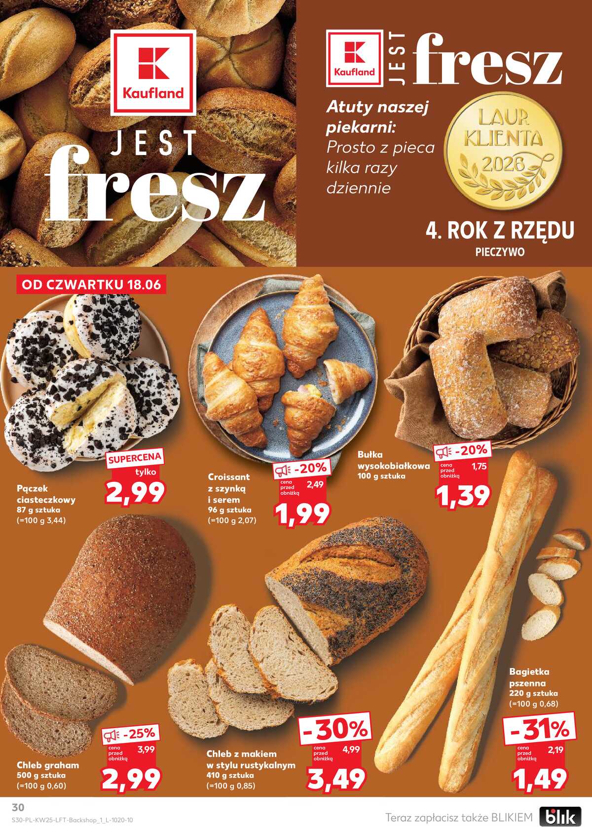 Leták Kaufland Polsko 18.6.-24.6.2026 - Týdenní zpravodaj strana 30