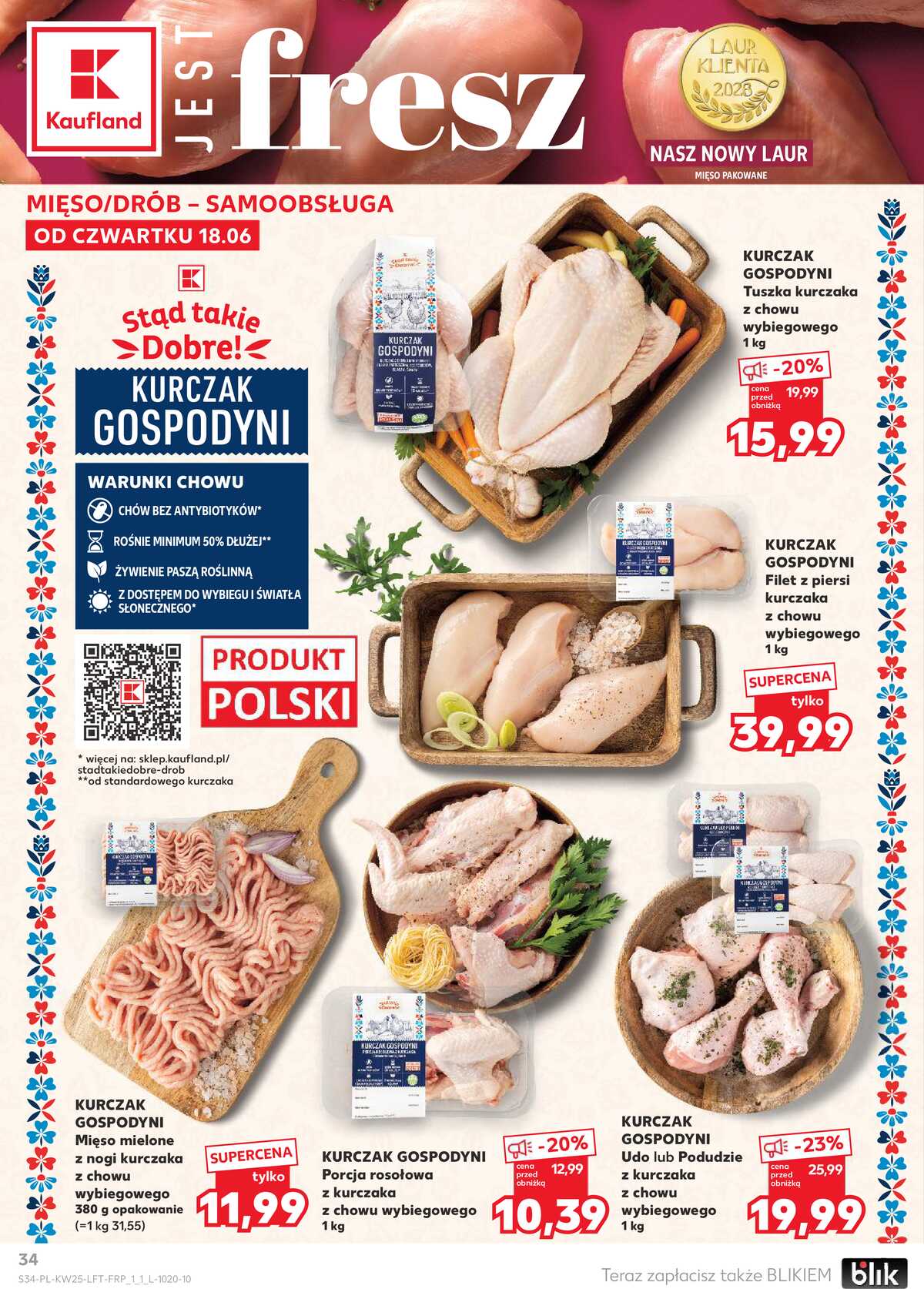 Leták Kaufland Polsko 18.6.-24.6.2026 - Týdenní zpravodaj strana 34