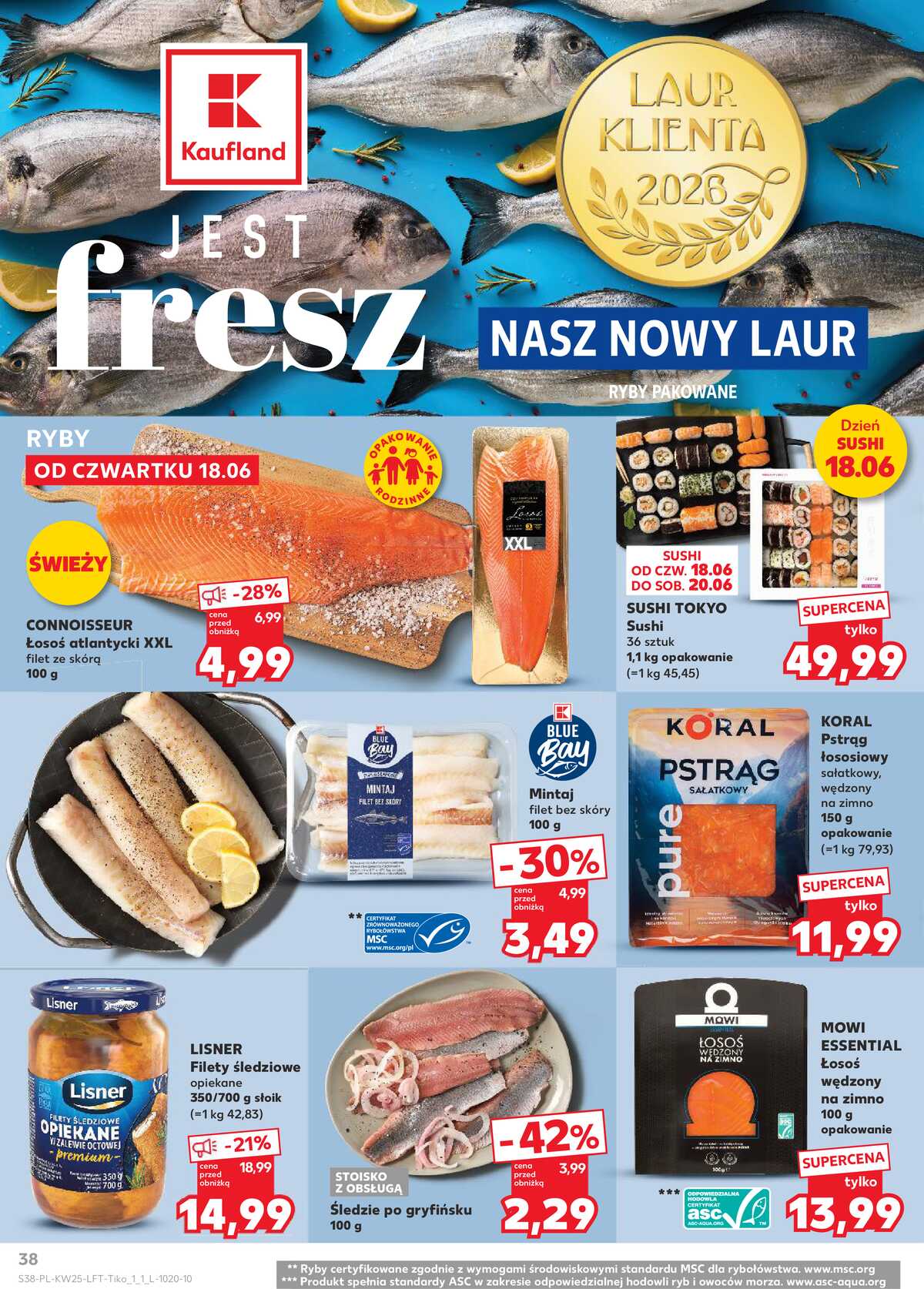 Leták Kaufland Polsko 18.6.-24.6.2026 - Týdenní zpravodaj strana 38