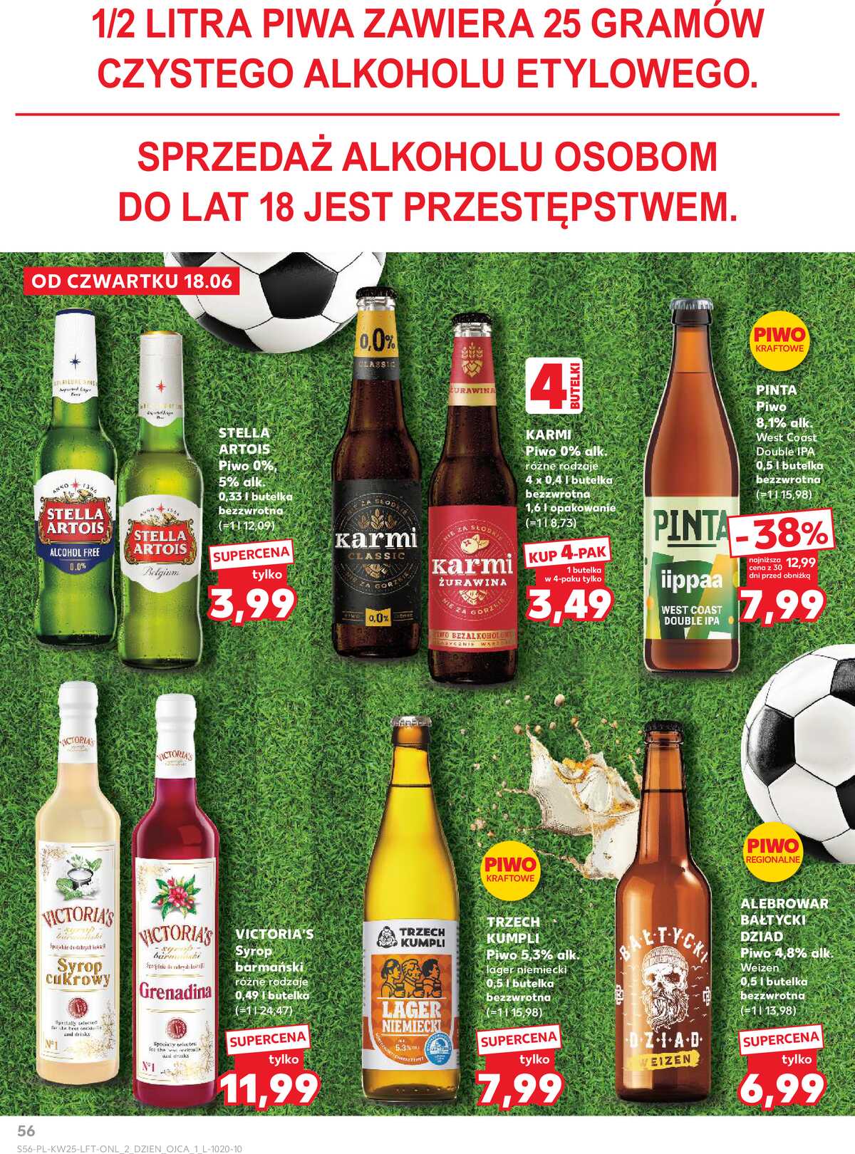 Leták Kaufland Polsko 18.6.-24.6.2026 - Týdenní zpravodaj strana 56