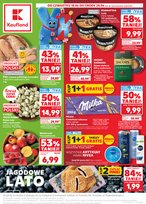 Leták Kaufland Polsko 18.6.-24.6.2026 - Týdenní zpravodaj