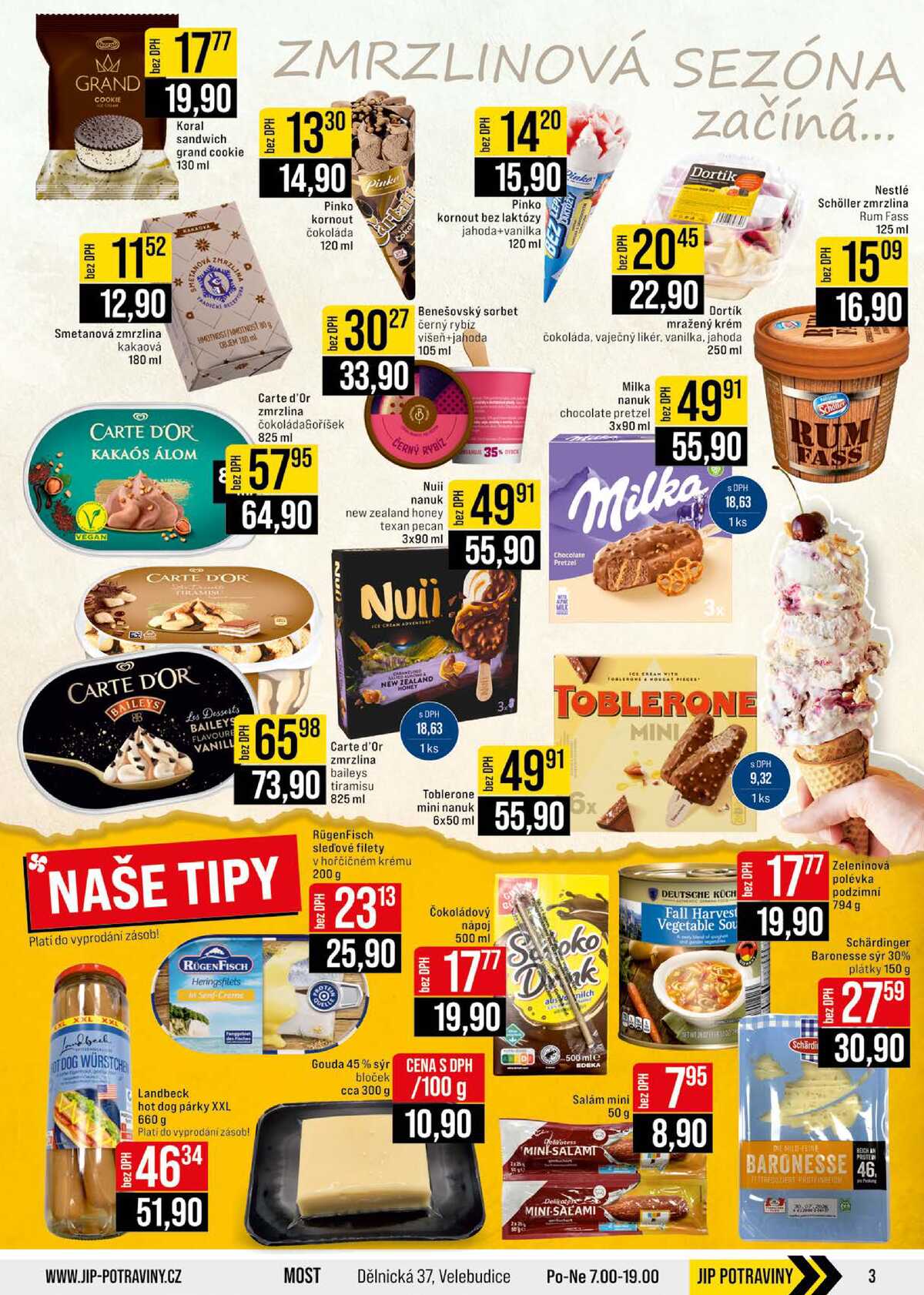 JIP Cash & Carry Brno, Praha, Ostrava, Jilemnice, Pardubice, Ostrava, Karlovy Vary, Olomouc a Zlín od 17.6. do 23.6.2026 strana 3