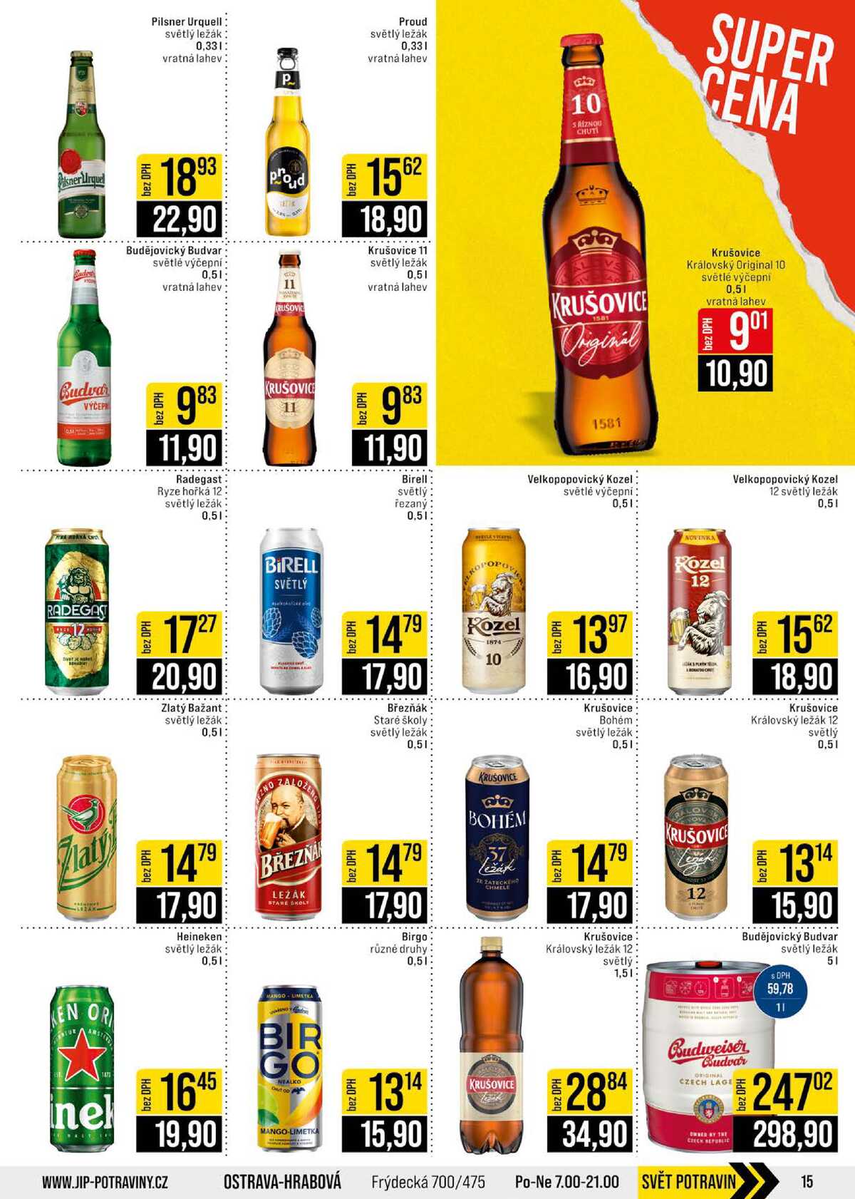 JIP Cash & Carry Brno, Praha, Ostrava, Jilemnice, Pardubice, Ostrava, Karlovy Vary, Olomouc a Zlín od 17.6. do 23.6.2026 strana 15