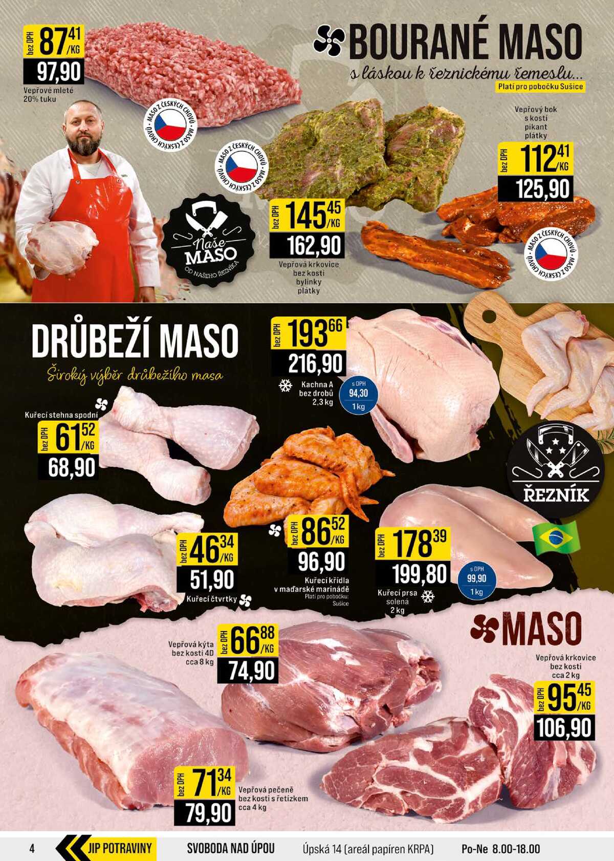 JIP Cash & Carry České Budějovice, Most, Náchod, Polička, Sušice a Svoboda nad Úpou od 17.6. do 23.6.2026 strana 4