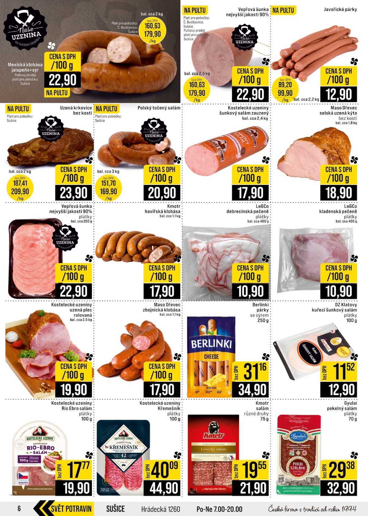JIP Cash & Carry České Budějovice, Most, Náchod, Polička, Sušice a Svoboda nad Úpou od 17.6. do 23.6.2026 strana 6