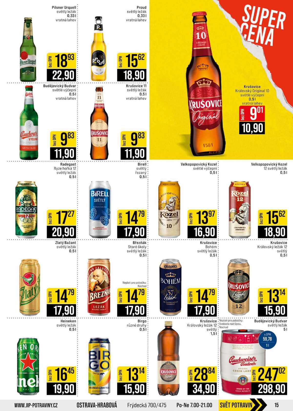 JIP Cash & Carry České Budějovice, Most, Náchod, Polička, Sušice a Svoboda nad Úpou od 17.6. do 23.6.2026 strana 15