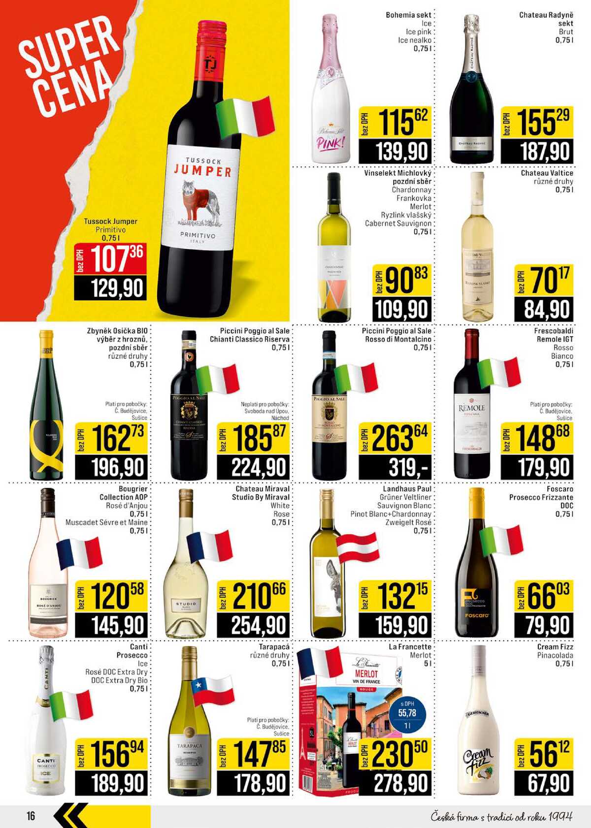 JIP Cash & Carry České Budějovice, Most, Náchod, Polička, Sušice a Svoboda nad Úpou od 17.6. do 23.6.2026 strana 16