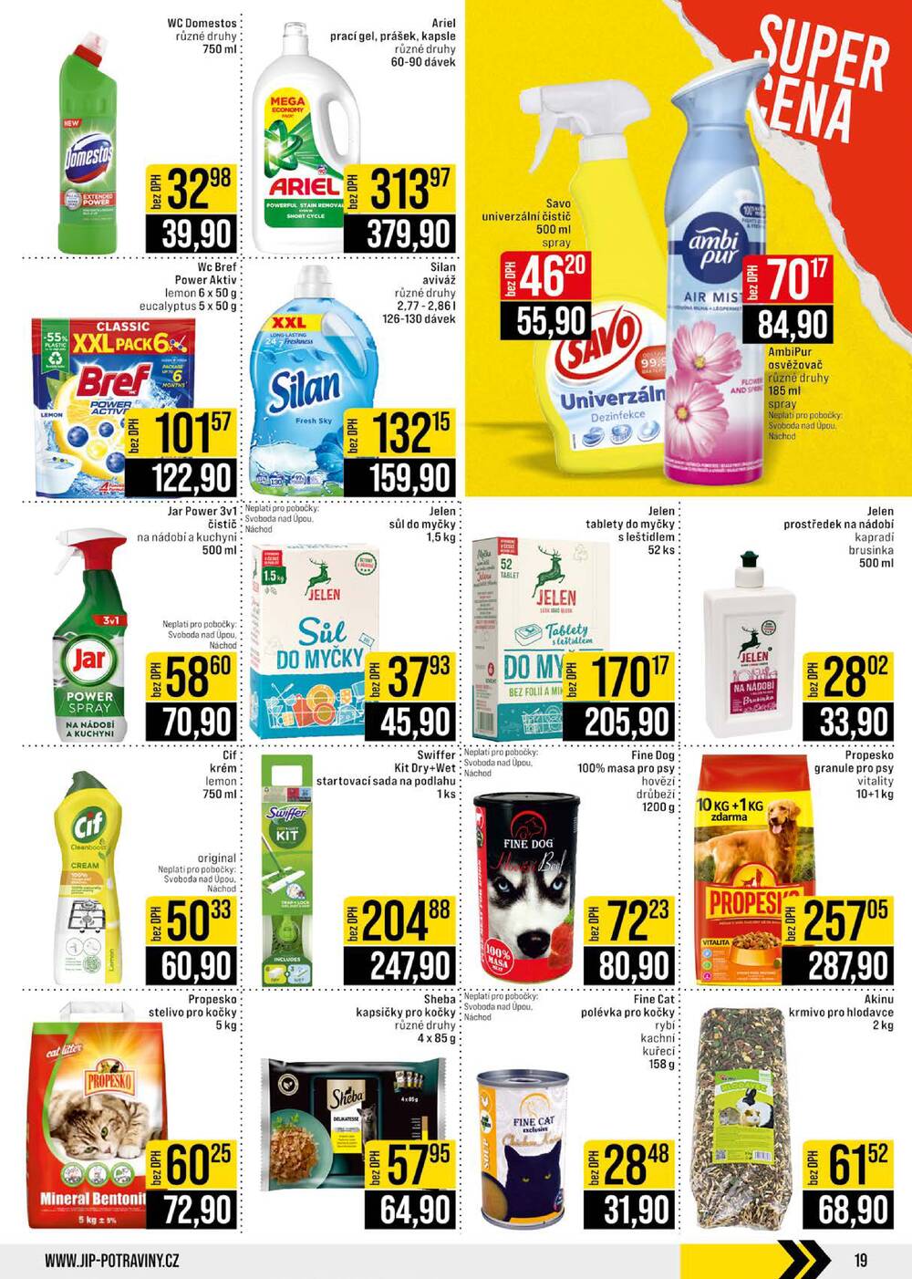 JIP Cash & Carry České Budějovice, Most, Náchod, Polička, Sušice a Svoboda nad Úpou od 17.6. do 23.6.2026