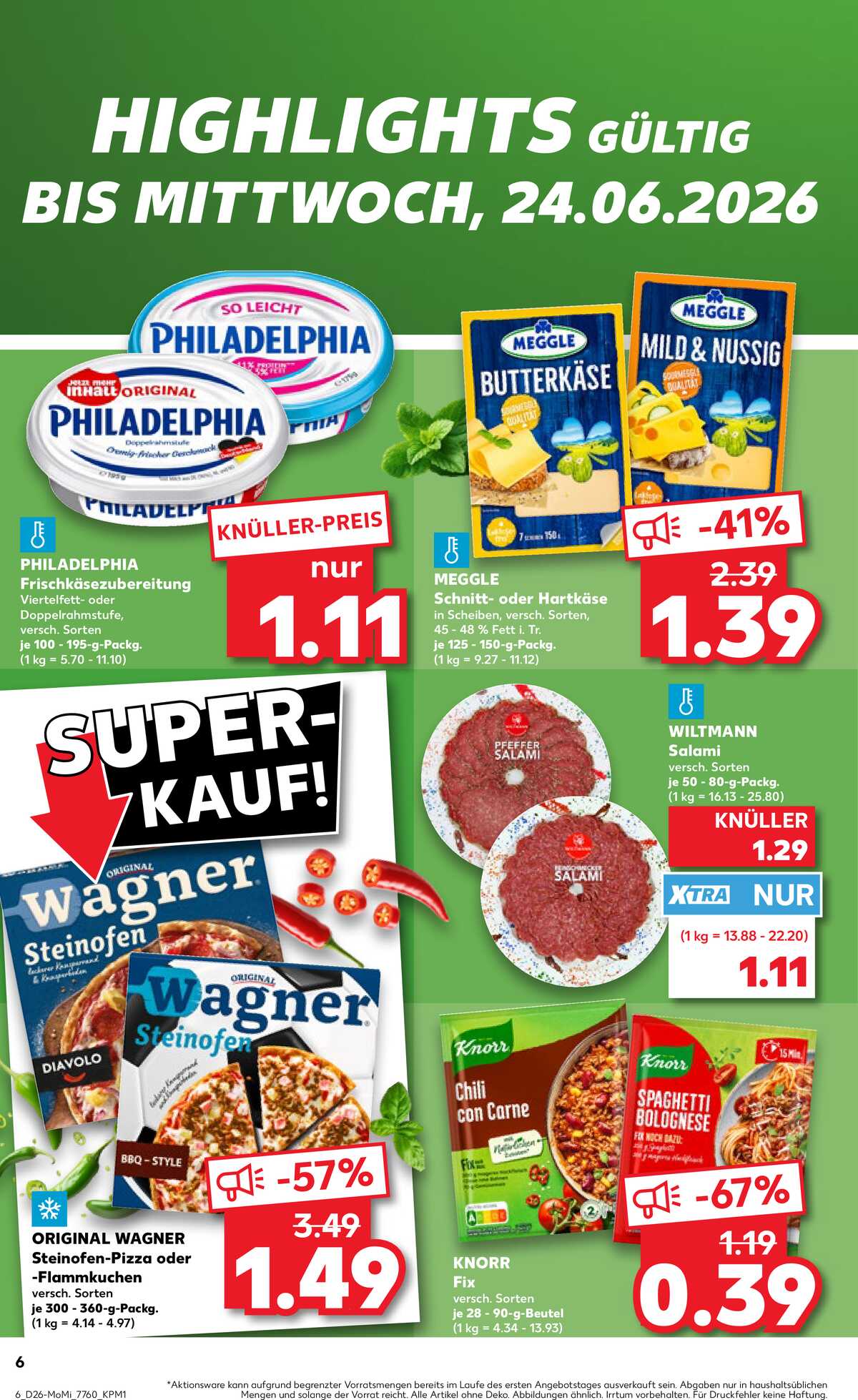 Leták Kaufland Německo 22.6.-24.6.2026 strana 6