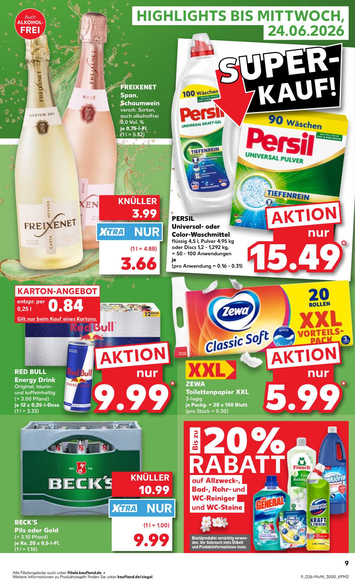 Leták Kaufland Německo 22.6.-24.6.2026 strana 9