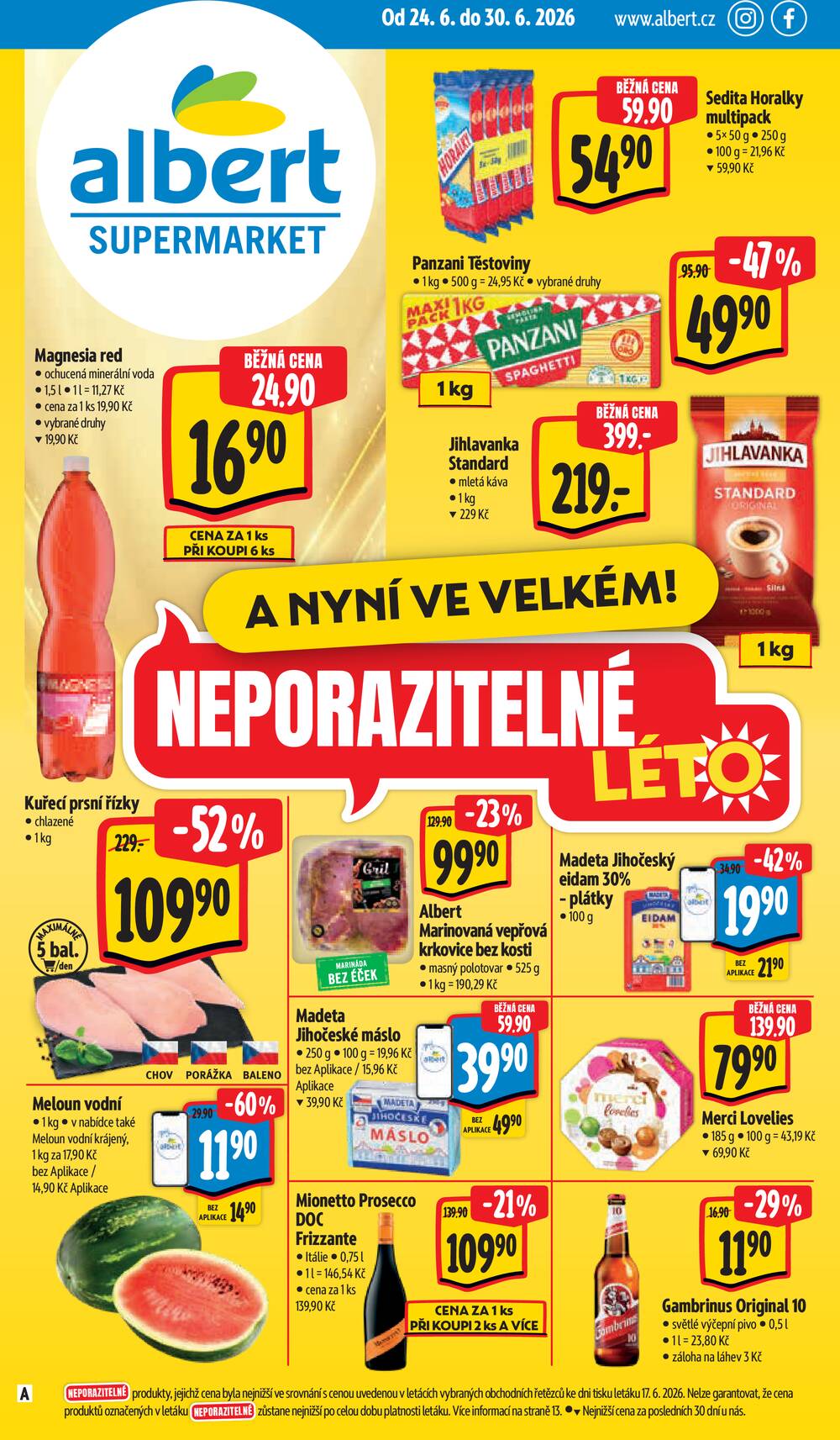 Albert Supermarket Jihomoravský od 24.6. do 30.6.2026