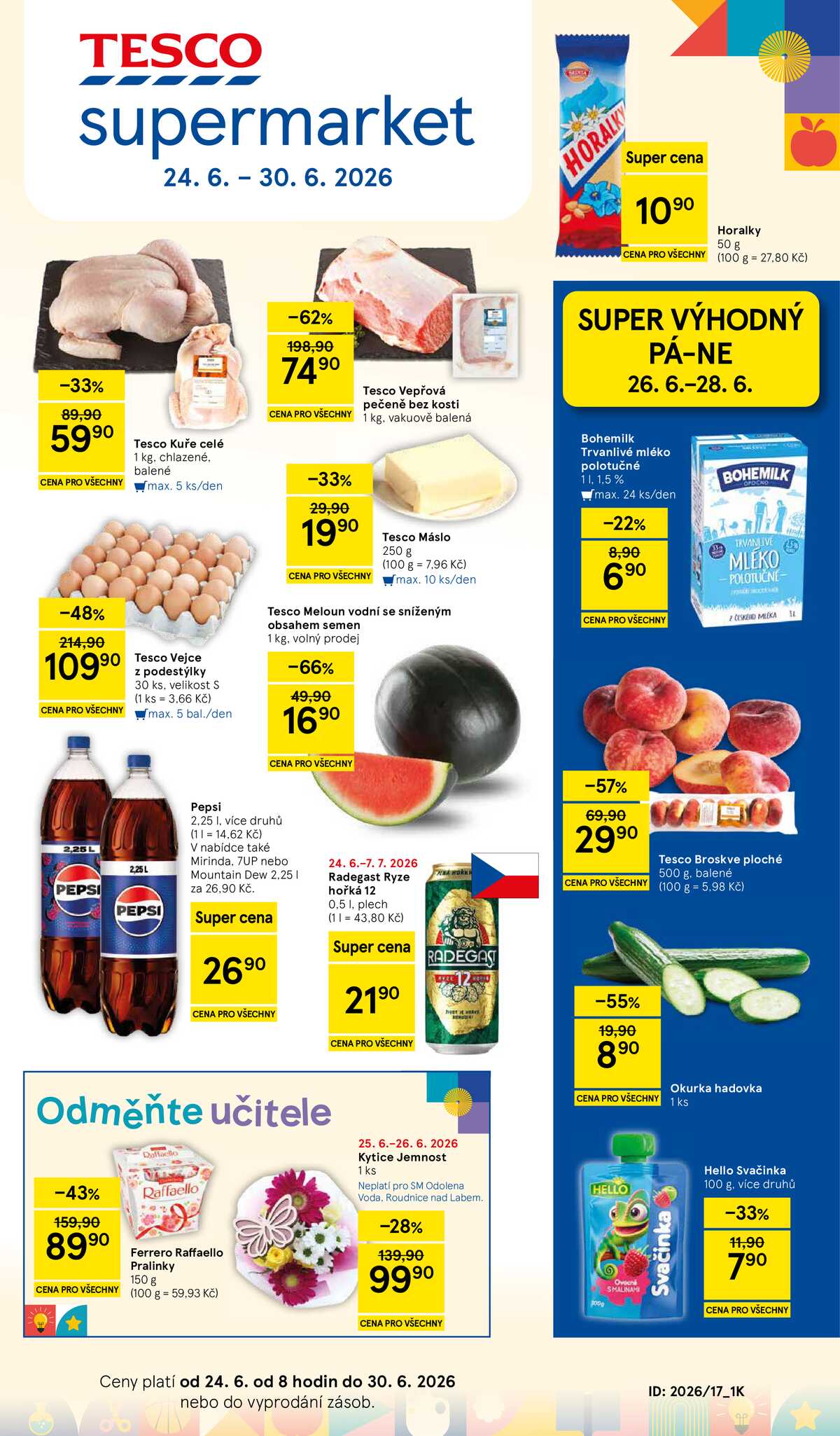 Tesco supermarkety od 24.6. do 30.6.2026 strana 1