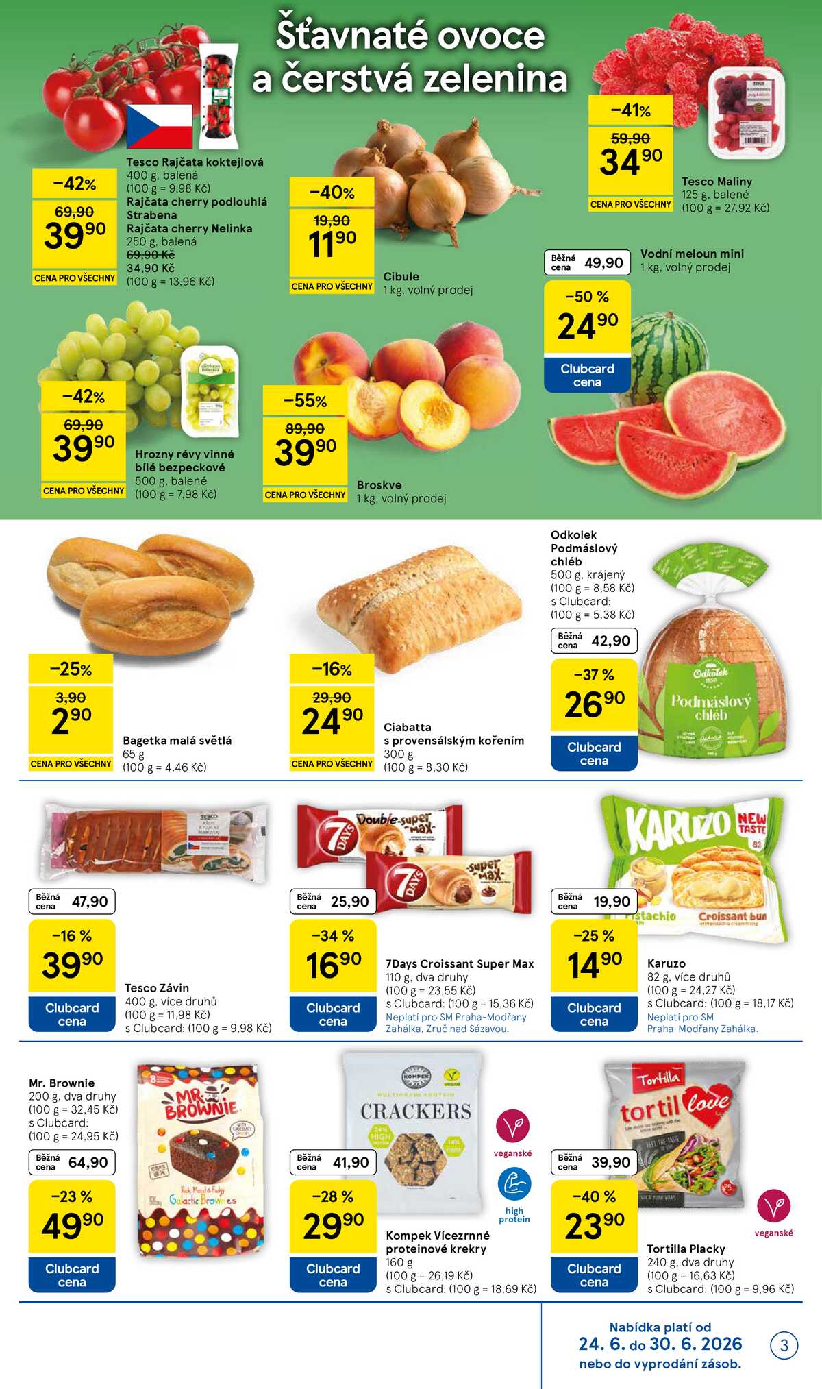 Tesco supermarkety od 24.6. do 30.6.2026 strana 3