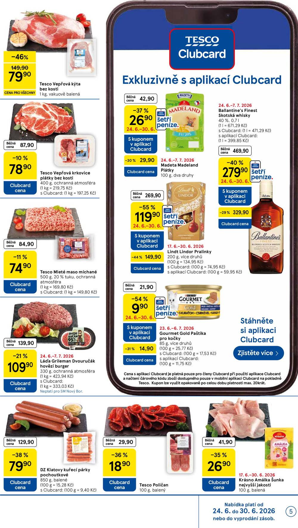 Tesco supermarkety od 24.6. do 30.6.2026
