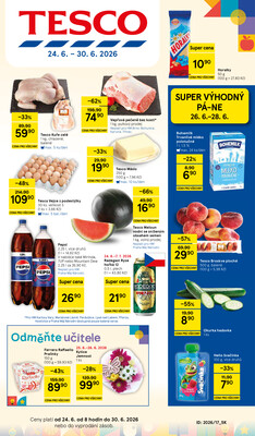 Tesco malé hypermarkety od 24.6. do 30.6.2026