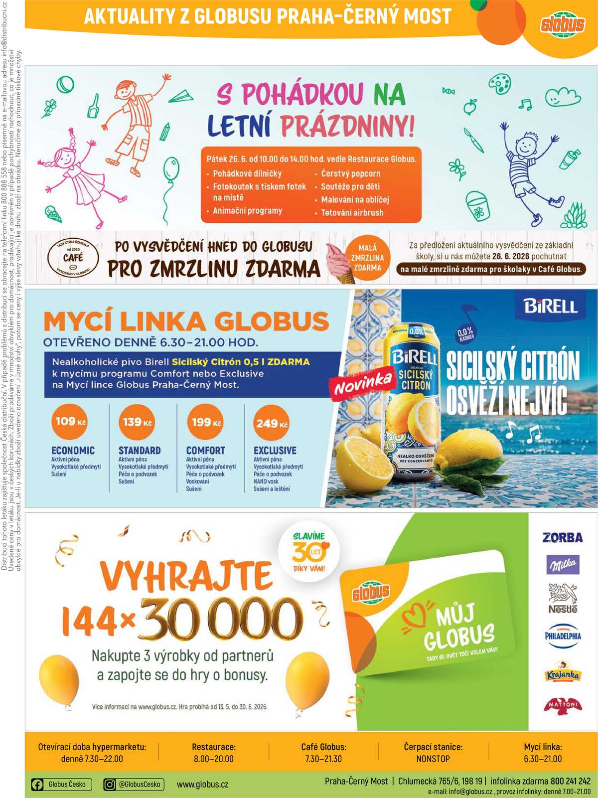 Akční leták Globus 24.6. - 30.6.2026 - Globus Praha - Centrum Černý Most strana 34