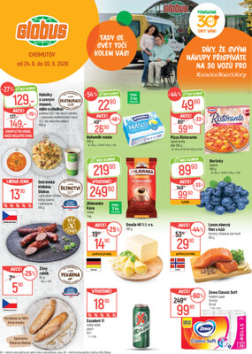 Akční leták Globus 24.6. - 30.6.2026 - Globus Chomutov