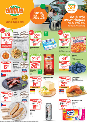 Akční leták Globus 24.6. - 30.6.2026 - Globus Opava