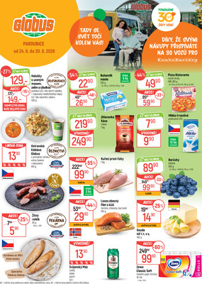 Akční leták Globus 24.6. - 30.6.2026 - Globus Pardubice
