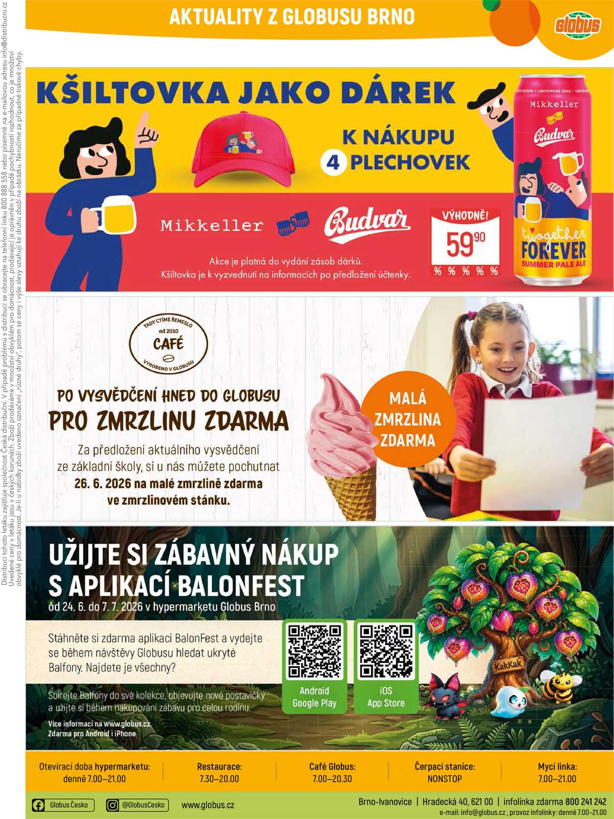 Akční leták Globus 24.6. - 30.6.2026 - Globus Brno Ivanovice strana 34