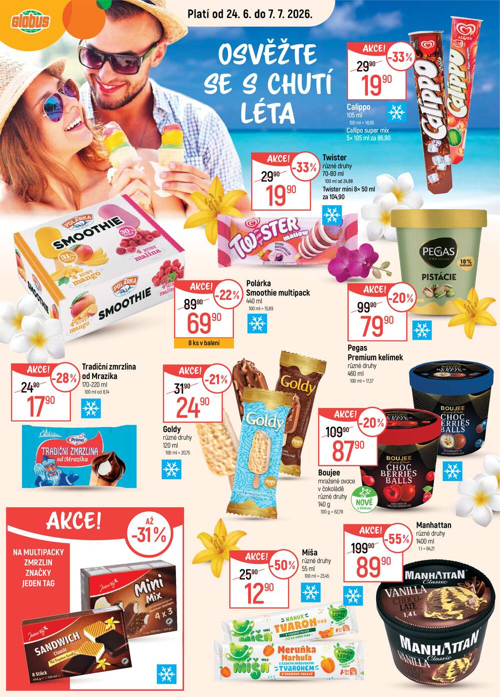 Akční leták Globus 24.6. - 30.6.2026 - Globus Praha - Štěrboholy