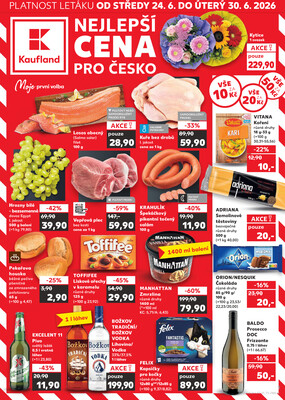 Kaufland 24.6. - 30.6. - Kaufland - Pardubice (S. K. Neumanna)