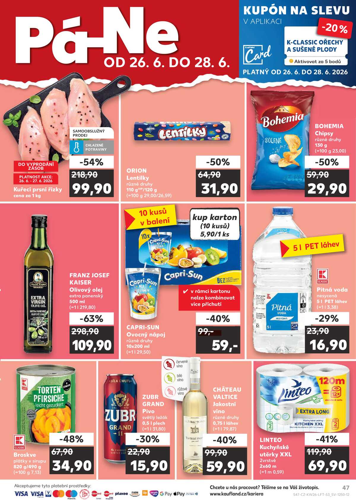 Kaufland 24.6. - 30.6. - Kaufland - Jičín strana 47