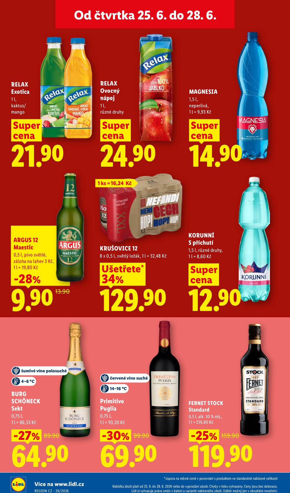 Lidl Čtvrtek od 25.6. do 28.6.2026