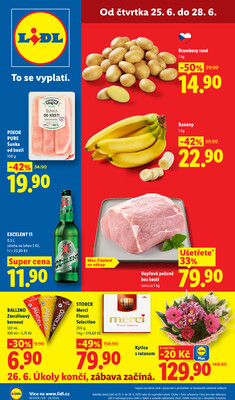 Lidl Čtvrtek od 25.6. do 28.6.2026