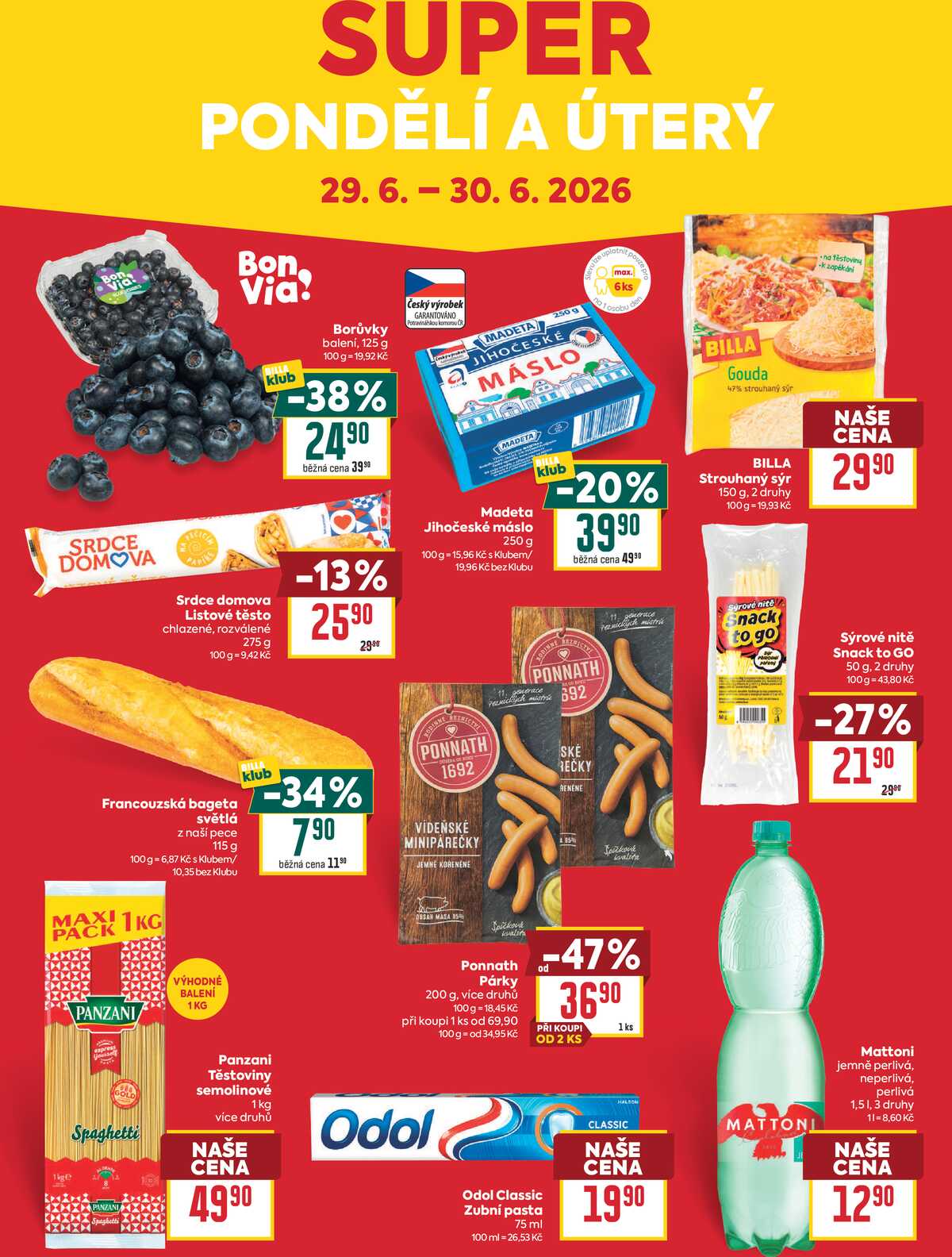 BILLA malý leták od 24.6. do 30.6.2026 strana 8