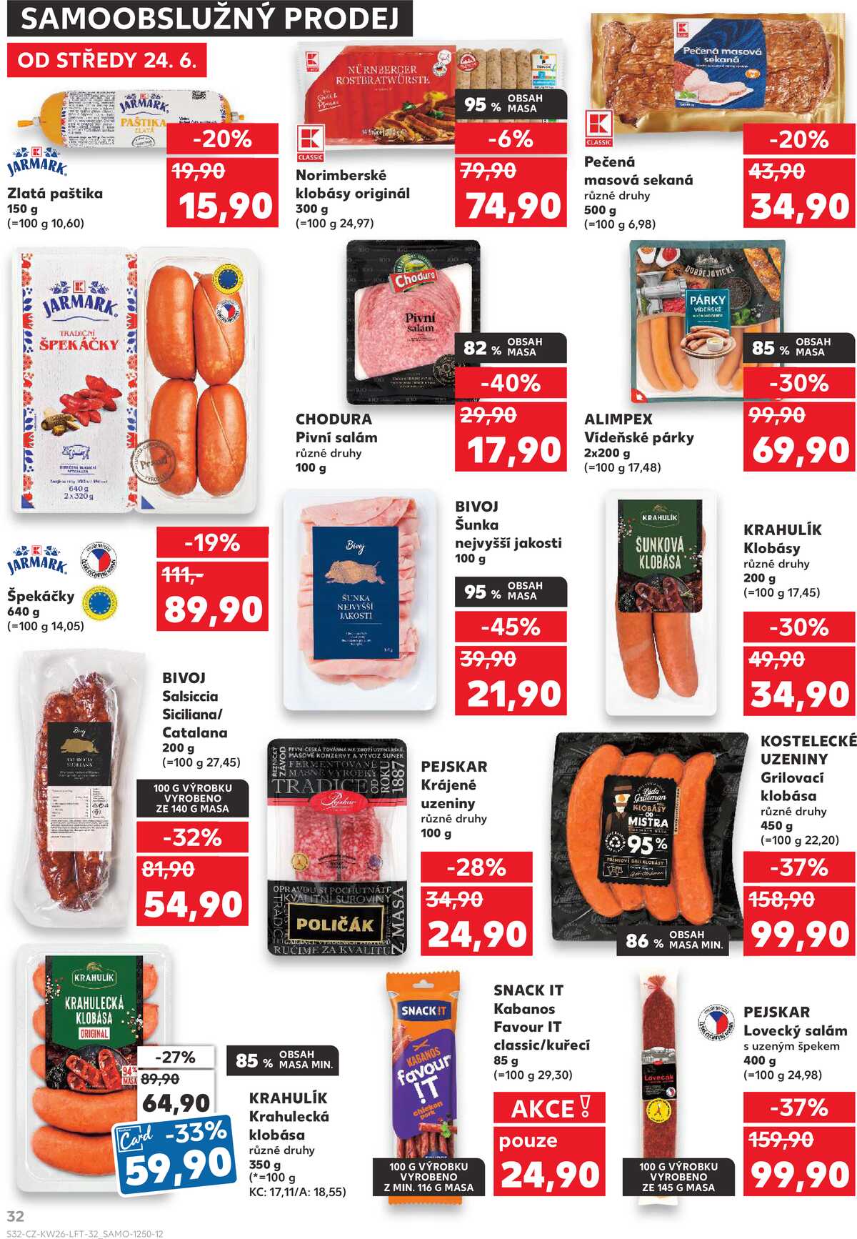 Kaufland 24.6. - 30.6. - Kaufland - Roudnice nad Labem strana 32