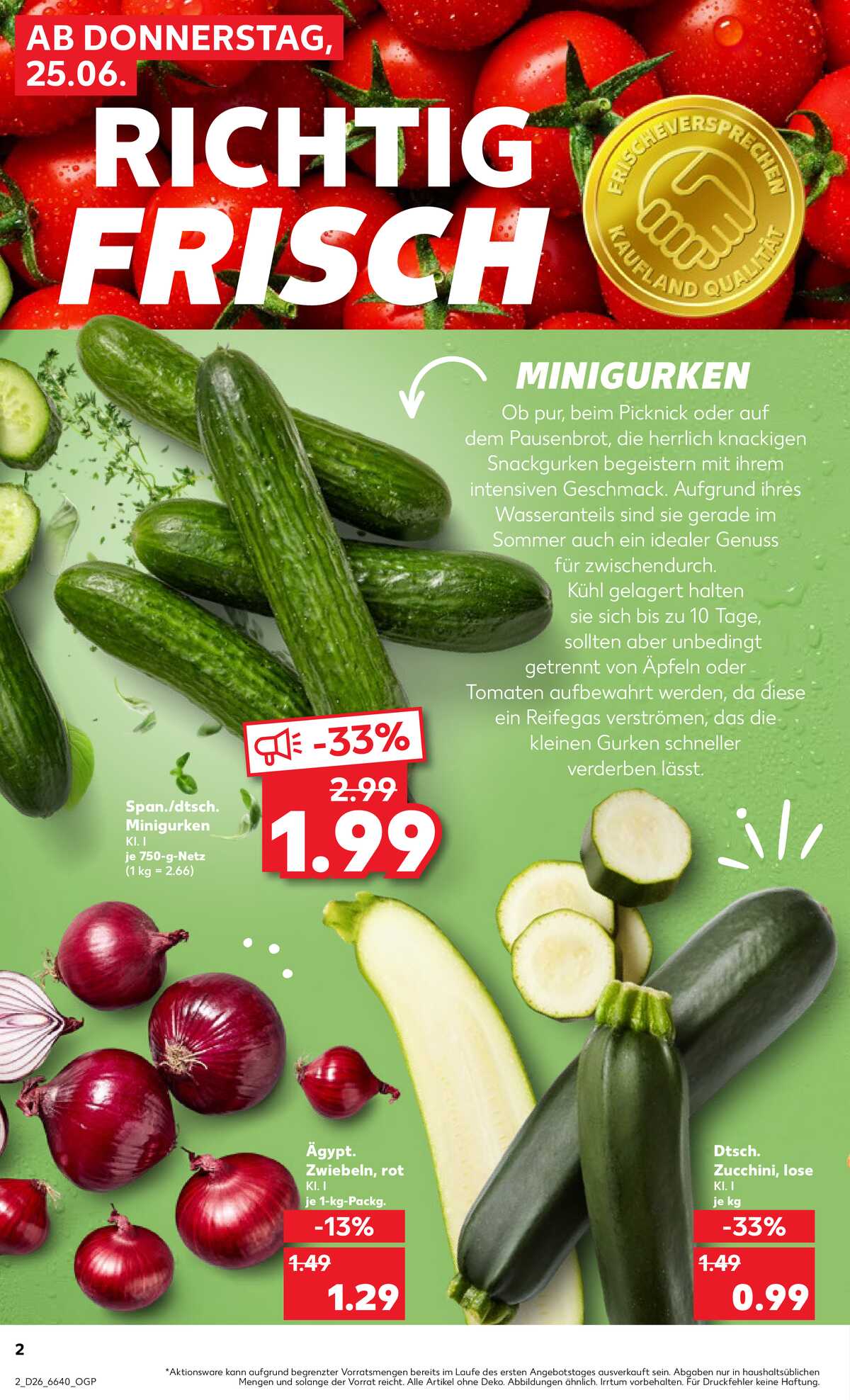 Leták Kaufland Německo 25.6.-1.7.2026 strana 2