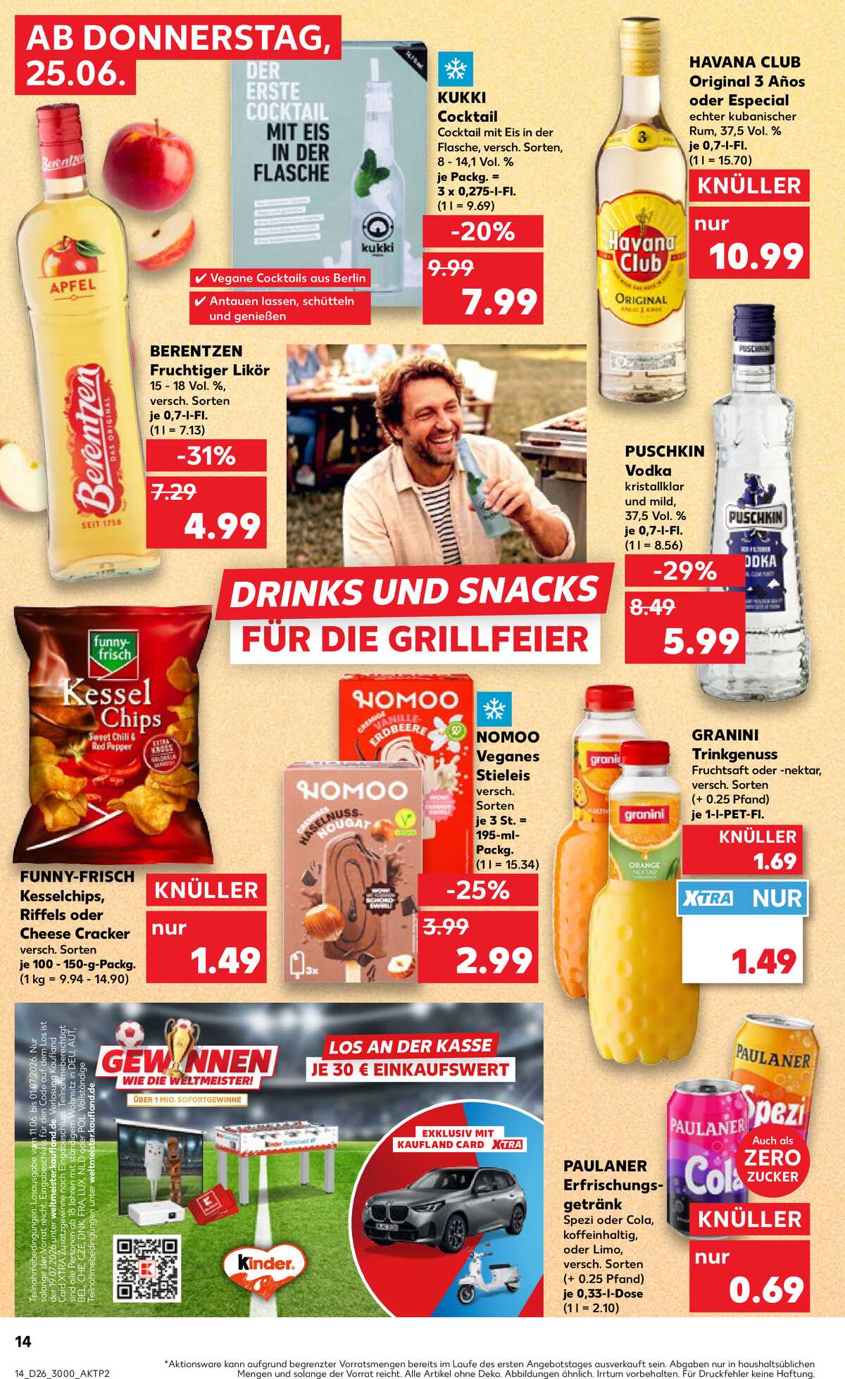 Leták Kaufland Německo 25.6.-1.7.2026 strana 14