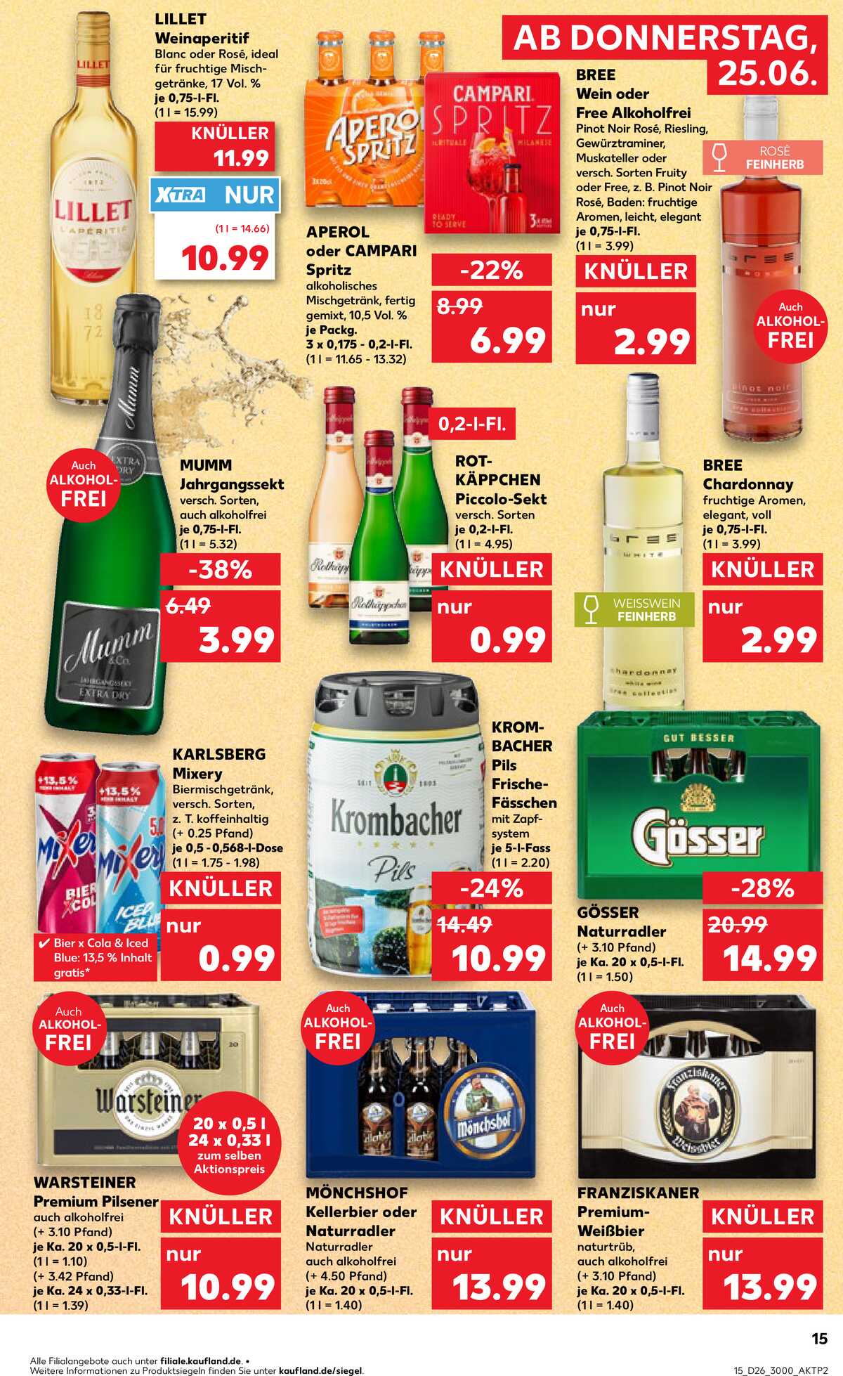 Leták Kaufland Německo 25.6.-1.7.2026 strana 15