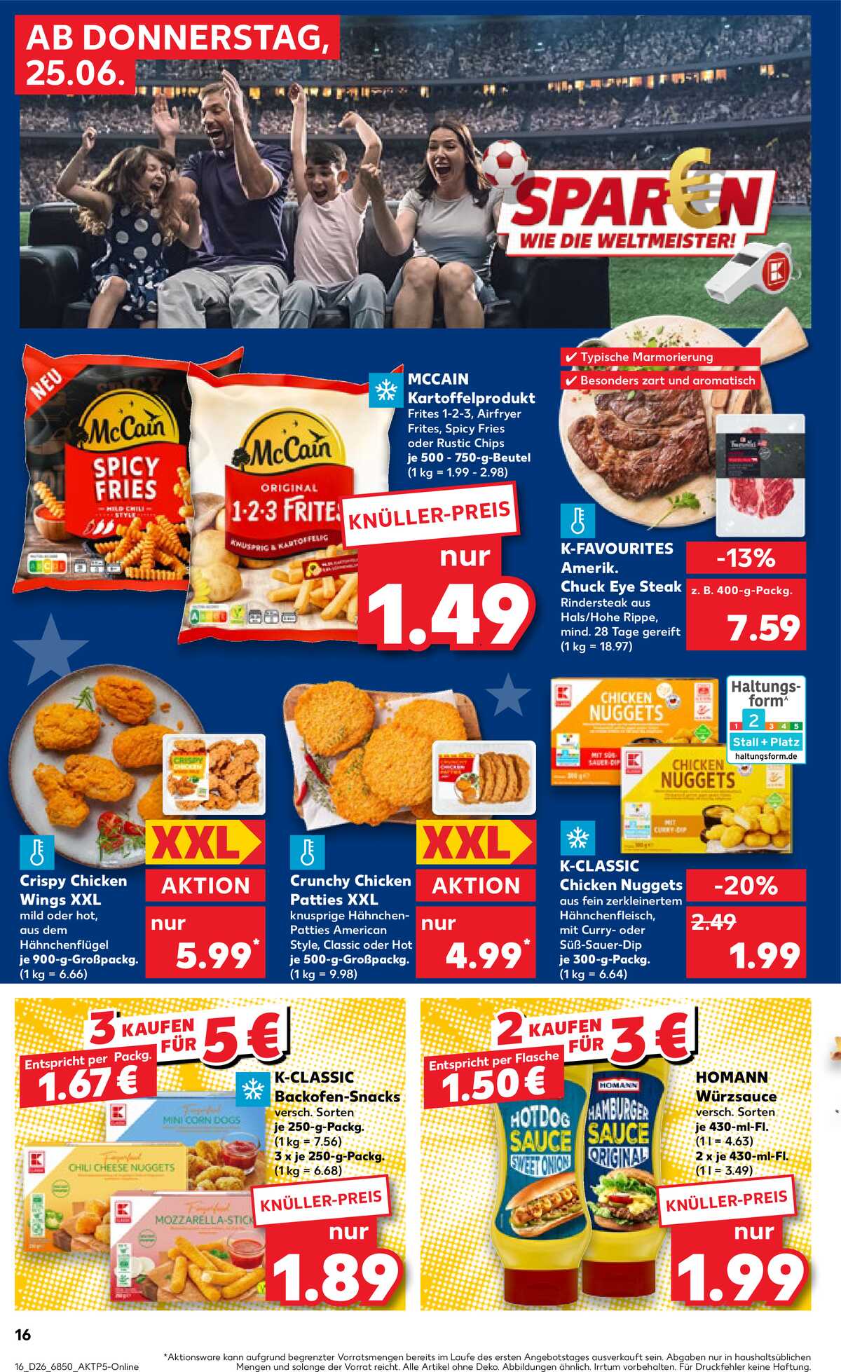 Leták Kaufland Německo 25.6.-1.7.2026 strana 16