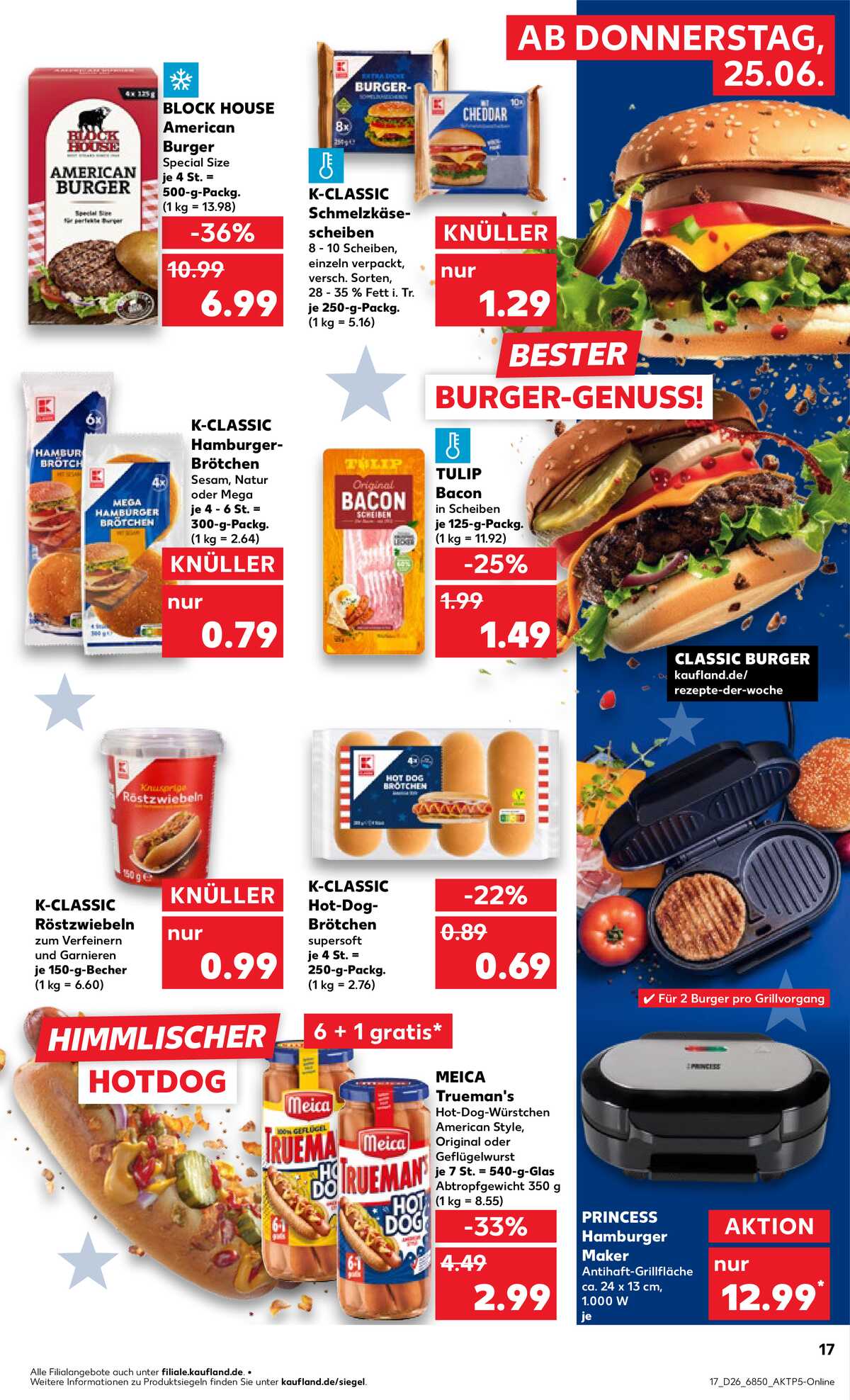 Leták Kaufland Německo 25.6.-1.7.2026 strana 17