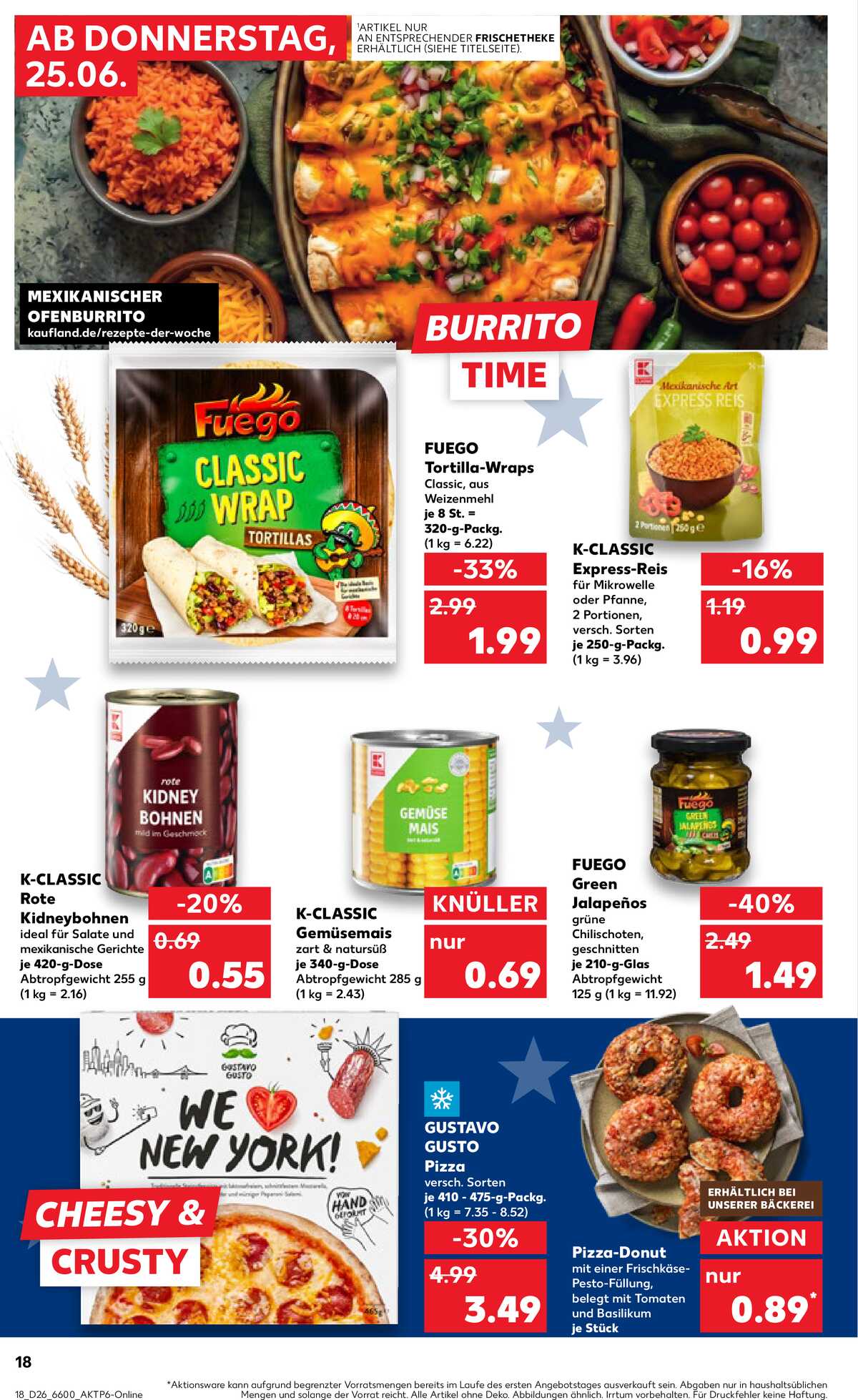Leták Kaufland Německo 25.6.-1.7.2026 strana 18