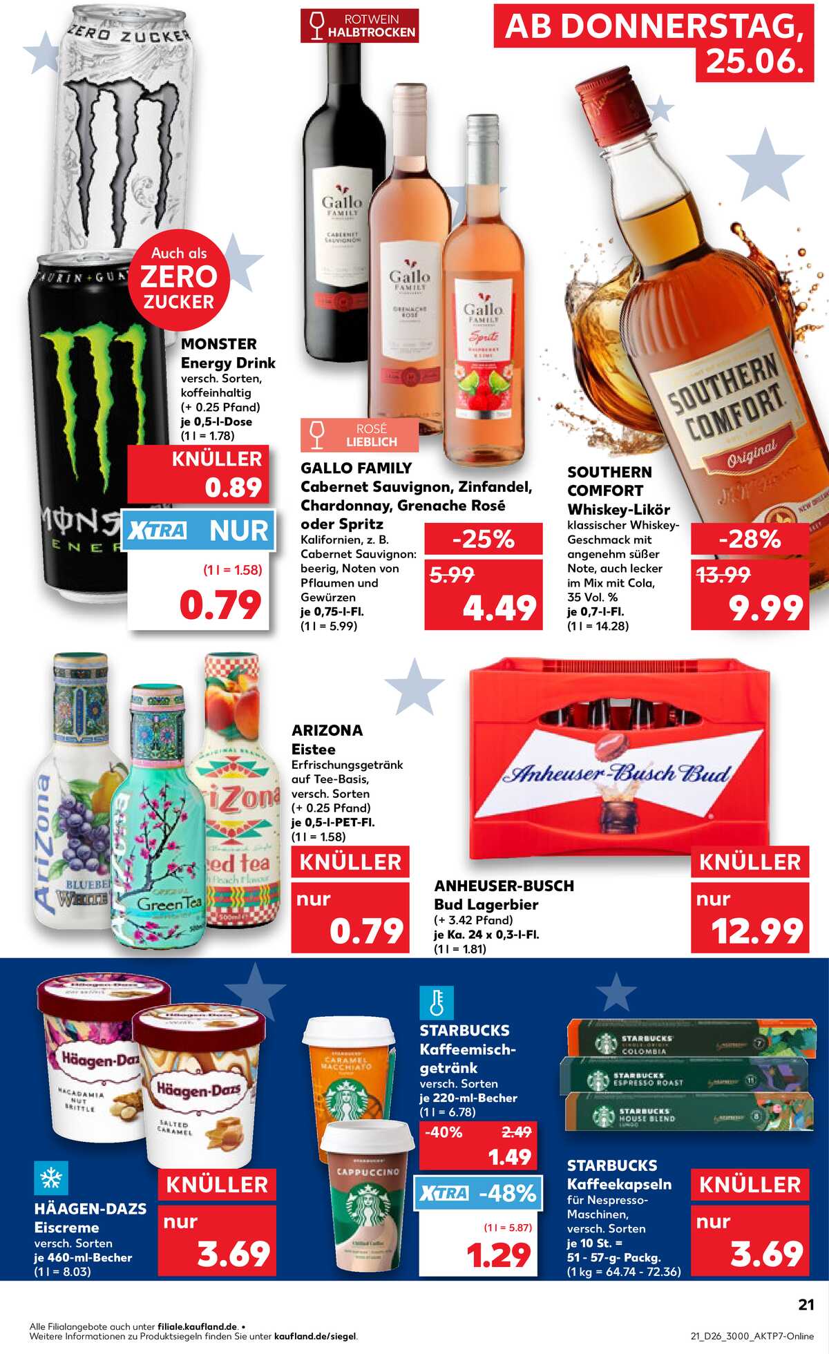 Leták Kaufland Německo 25.6.-1.7.2026 strana 21