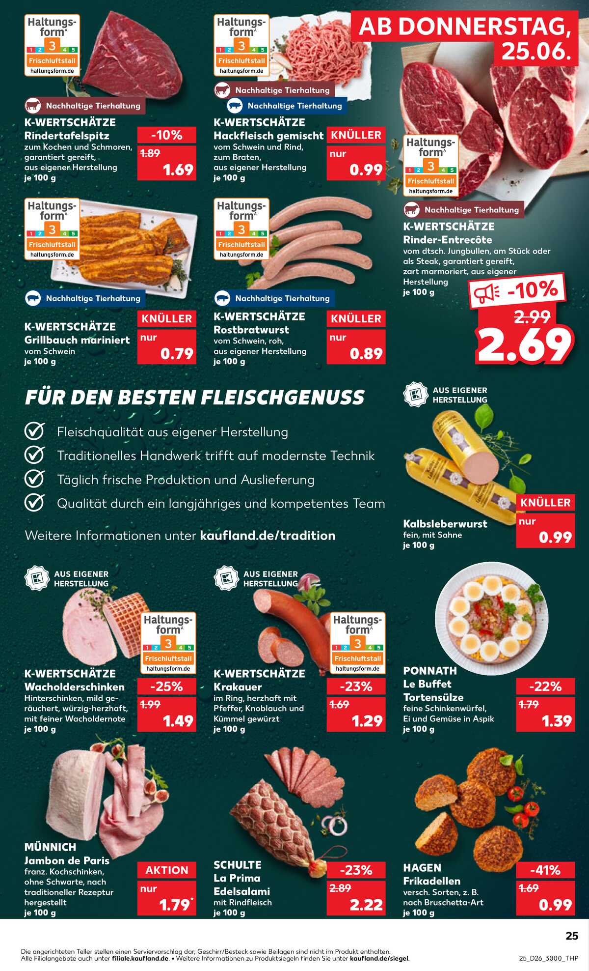 Leták Kaufland Německo 25.6.-1.7.2026 strana 25