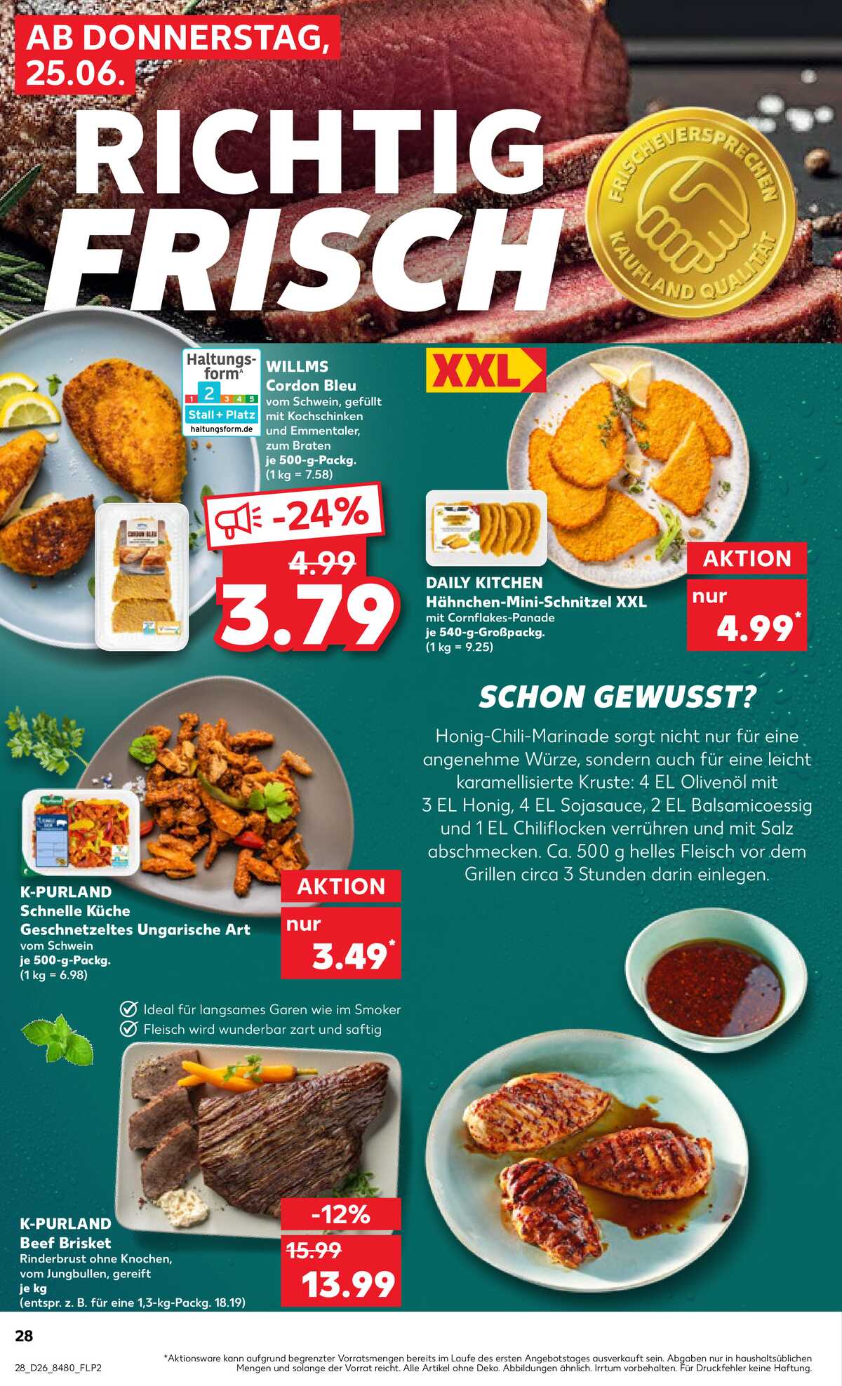 Leták Kaufland Německo 25.6.-1.7.2026 strana 28